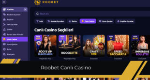 Roobet canlı casino