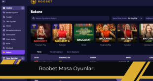 Roobet masa oyunları